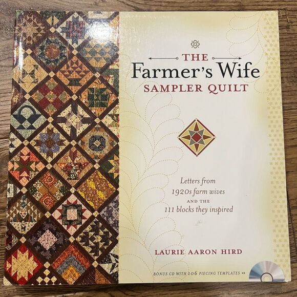 The Farmers Wife Sampler Quilt Book with CD Laurie Aaron Hird - Picture 3 of 10